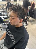 波巻きツイストスパイラルパーマ/フェザーパーマ/眉毛/メンズ
