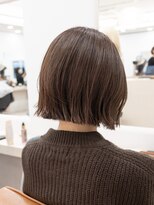 ガーデンヨコハマ(GARDEN YOKOHAMA) ボブ ホワイトグレージュ デジタルパーマ チェリーブラウン