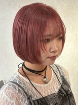 ビスクヘアデザイン(bisq hair design)&nbsp;ピンクブラウン　艶髪　髪質改善　韓国風　顔まわり　顔周り