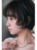 小顔効果◎顔まわりレイヤーナチュラルショート