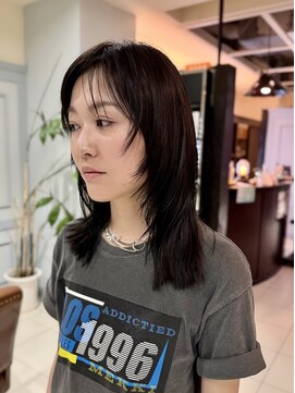 バム 名古屋栄店(BAMM) 顔まわりレイヤーのミディアム【坂根】