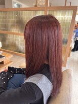 アドラーブル 長岡リップス旭岡店(adorable) 20代 かわいい艶感レイヤー透明感レッドボルドーColor