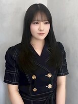 ロンドジェネルーズ 柏(Lond generous)&nbsp;韓国柏顔まわり髪質改善縮毛矯正暗めカラーボブくびれレイヤー柏