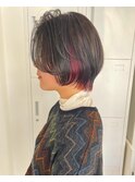 ちらっとみえるinner red ~