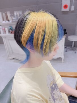 ウルフヘア/デザインカラー/ポイントカラー