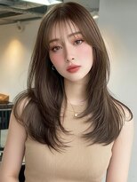 リリーバイフォルテ 静岡駅前店(Lily by FORTE)&nbsp;レイヤー ミディアムレイヤー シャギーカット モカブラウン