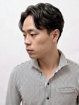 ワンワンオー バーバーショップ 長浜店(@110 BARBER SHOP)&nbsp;ウェービーパート　パートスタイル/メンズ/刈上げ