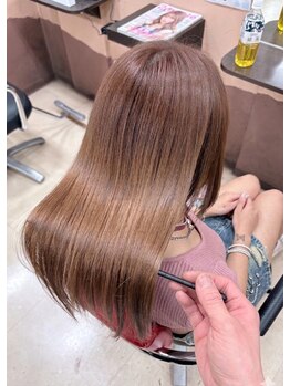 ウランプラス 北広島店(Urun Plus)の写真/ブリーチ毛もOK◎髪質改善×縮毛矯正で柔らかく自然なストレートへ。失敗したくない方に