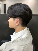 メンズ ツーブロック 刈り上げ マッシュ ニュアンスパーマ