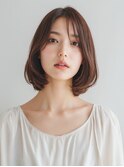 くびれヘア 美髪 ハイライトカラー アプリコットオレンジ