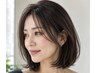 【頭皮クレンジング】 カット+エイジングケアカラー+炭酸スパ（30分） 