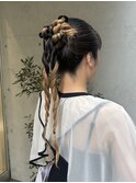 ロングヘアさん向け！カチモリお呼ばれヘア