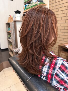ハローズ(HELLOWS) レイヤー　ピンクベージュ