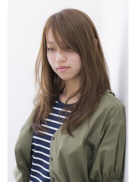 ハナブサ 藤江店(HANABUSA) ローレイヤーロング × ライトカーキベージュ