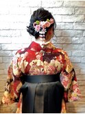 卒業式袴着付け