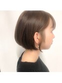 シンプル可愛いショートボブ