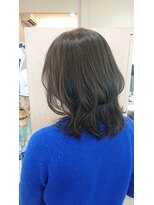 ナチュラル(Natural) スタイリング楽チン☆外ハネ×白髪染め♪【多賀城塩釜中野栄】