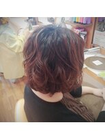 クラージュ 二十四軒店(HAIR SPACE COURAGE) ミディアムエアリーパーマ