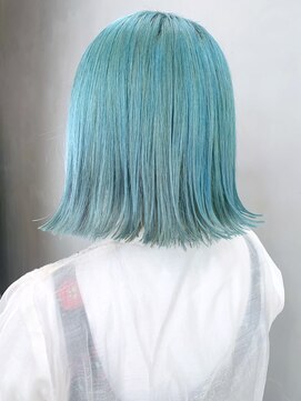 アルバム 銀座(ALBUM GINZA) ミントブルー_Aラインボブかきあげロング_ba326261