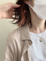 ヘアーデザイン シュシュ(hair design Chou Chou by Yone)&nbsp;☆chouchou☆イヤリングカラー×コーラルオレンジカラー