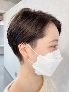 シアン(CYAN) 【CYAN】#20代30代#ひし形#丸みショート#ベージュ#大人かわいい