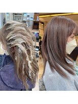 ヘアー デザイナーズ クルー ドルフィン(HAIR DESIGNERS CREW dolphin)&nbsp;劇的ビフォーアフター　#白髪を馴染ませるハイライト
