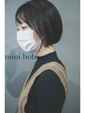 リーン(LEEN) ミニボブ×くすみベージュ　【LEEN】