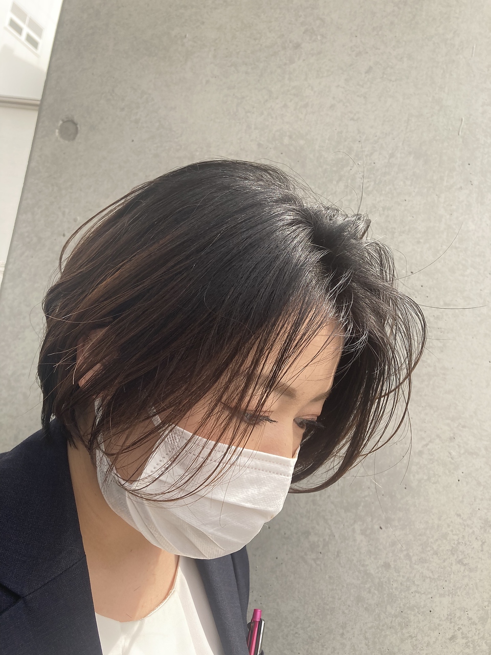 フィルムヘアー(filum hair) 前髪なしショートボブスタイル