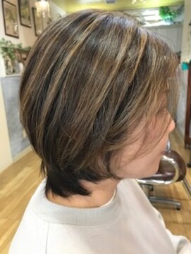 ヘアーフェロー HAIR fellow グラボブレイヤーバレイヤージュカラー