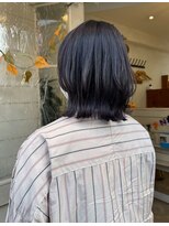 アミュレ(Amule)&nbsp;暗髪グレージュカラー外ハネくびれボブ30代40代梅ヶ丘美容室