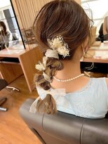 ハナヘアービューティーアンドネイル(hana×hari BEAUTY&NAIL)&nbsp;ポニーテールアレンジ/たまねぎヘアー