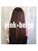 ピンクベージュ/ヘアカラー