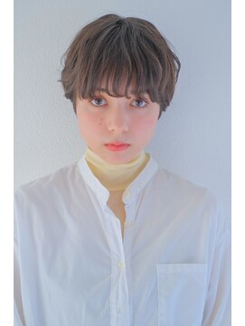 ヘアサロン ガリカ 表参道(hair salon Gallica) 【Gallica】透明感オリーブベージュ/大人ハンサムショート