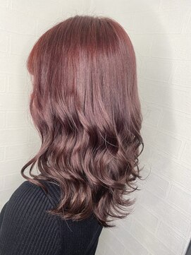 ユートピア(U topia) #ワンカラーで作る　#ワインレッド　#艶髪カラー