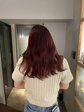 アルカナ 原宿表参道(ARCANA) フルバングレッドブラウン似合わせカットカルマパーマ