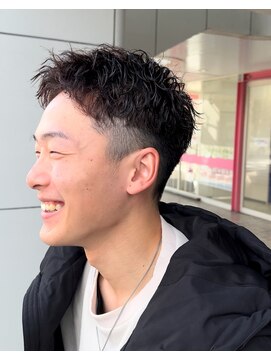 アメラボ 平針店(AmeLab) メンズショート【ツイストスパイラル】ダークオレンジカラー暗髪
