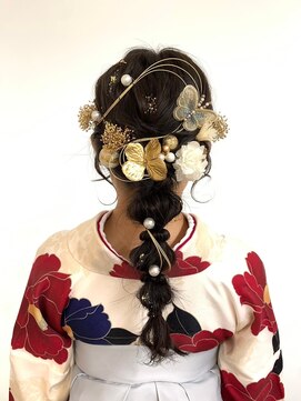 ベルクープス 天王寺店(Belle Coupes) 【BelleCoupes】卒業式 袴着付けヘアアレンジ