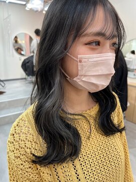 ヒョンミョン ライズバイレボ 取手店(hyon myon/RISE by REVO) レイヤーカット/デザインカラー/オリーブベージュ[取手/取手駅]