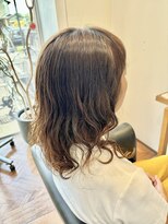 リシェールグリーン 越谷花田店(RICHAIR GREEN)&nbsp;デザインカラー/レイヤーカット/ウェットヘア/オリーブベージュ