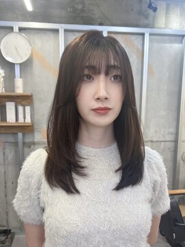 イオエ 梅田(ioe) ダブルカラー/大人ボブ/黒髪スタイル/髪質改善/縮毛矯正