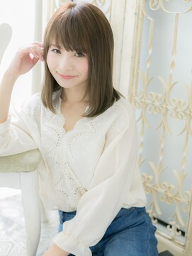 モッズ ヘア 福岡姪浜店(mod's hair) mod's姪浜/オリーブグレージュアースカラー小顔艶感ストレートh