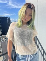 ヘアサロン ドット トウキョウ カラー 町田店(hair salon dot. tokyo color) 前髪/アンブレラカラー/こなれミディ/イメチェン/ウェーブパーマ