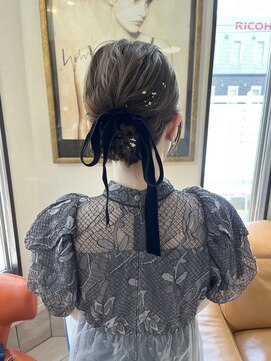 コレット ヘアー 大通(Colette hair) お呼ばれシニヨンスタイル .*。