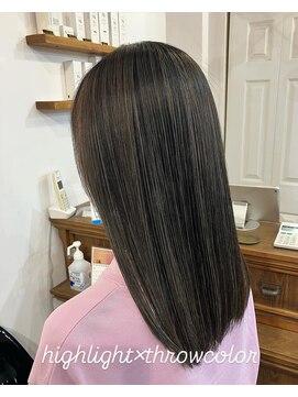 レイリー(LAiLy) ストレート　ハイライト　透明感　ミディアム