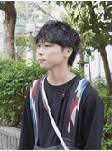 メンズ × パーマ