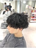 刈り上げショート×緩めシャドウパーマ【松戸/メンズ】