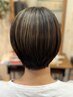 ♪カット＋白髪ぼかしハイライト＋根元カラー＋3stepトリートメント♪￥17050