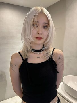 ペレ アネックス 大阪梅田茶屋町店(PELE ANNEX) くびれヘア/アプリコットオレンジ/夏のヘアアレンジ/梅田