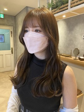 ラボヌールヘアーグレース 門前仲町店(La Bonheur hair grace) 【杉本】オリーブベージュ/アッシュベージュ/ウェーブヘア