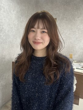 ミニム ヘアー(minim hair) 【minim×miku】柔らかオリーブ×レイヤースタイル